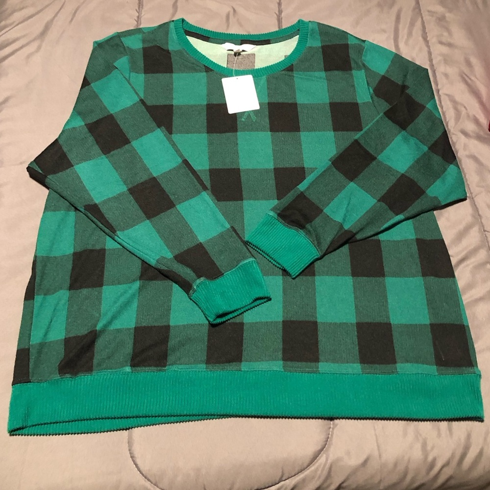 Green Checkered Emily Daniel’s Sweater